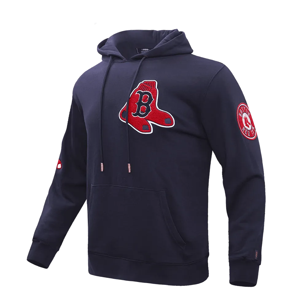 MLB BOSTON RED SOX BLENDED LOGO MEN'S HOODY (MIDNIGHT NAVY)