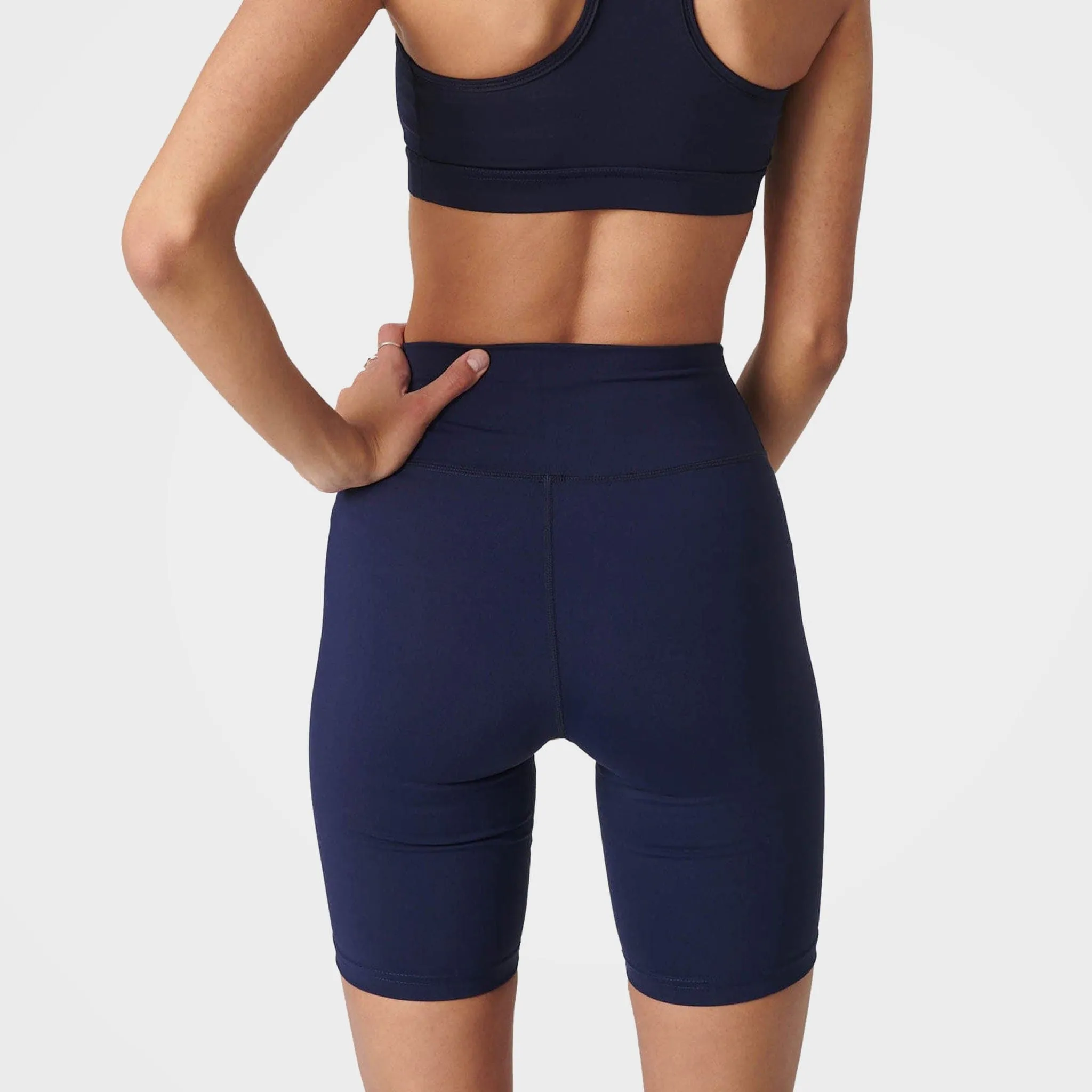 Navy High Waist Bike Shorts by 7Days Active