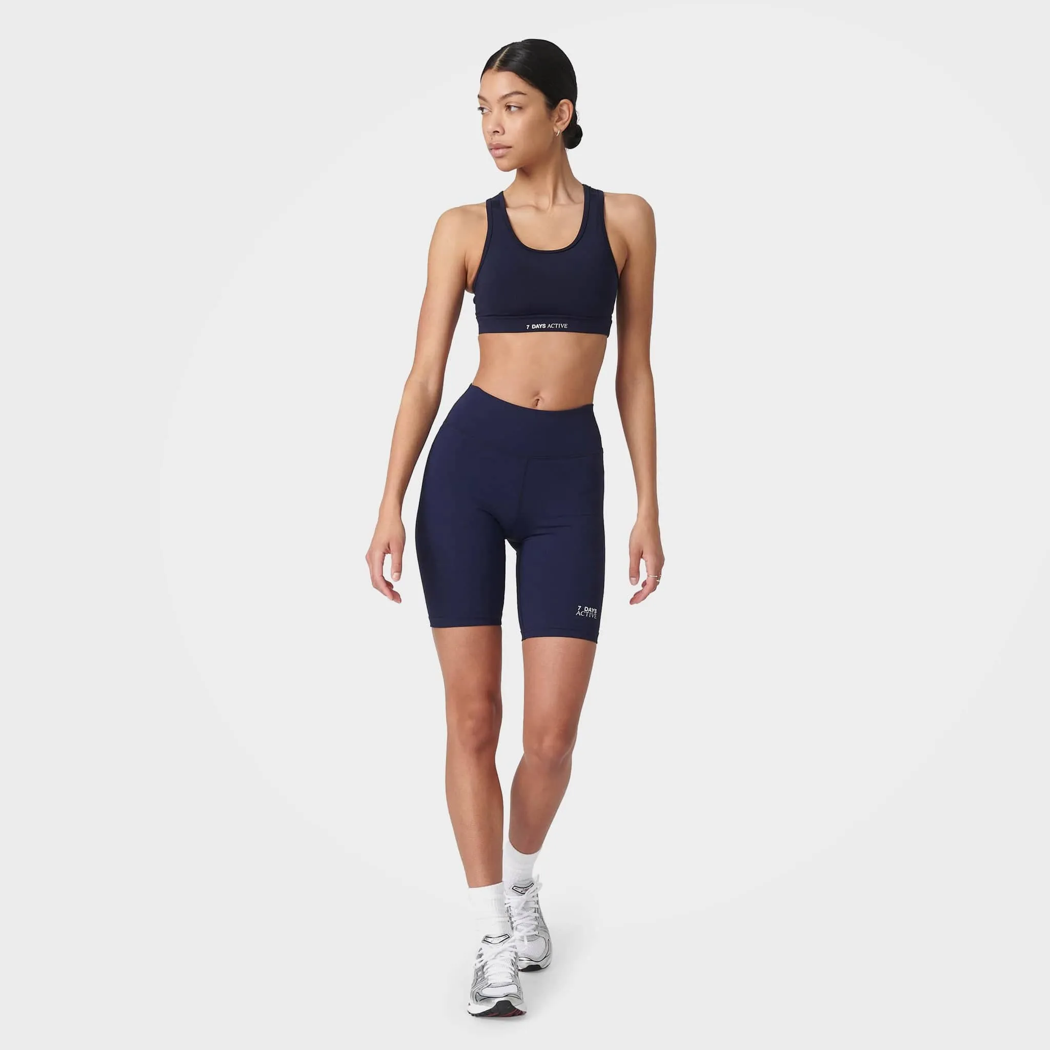 Navy High Waist Bike Shorts by 7Days Active