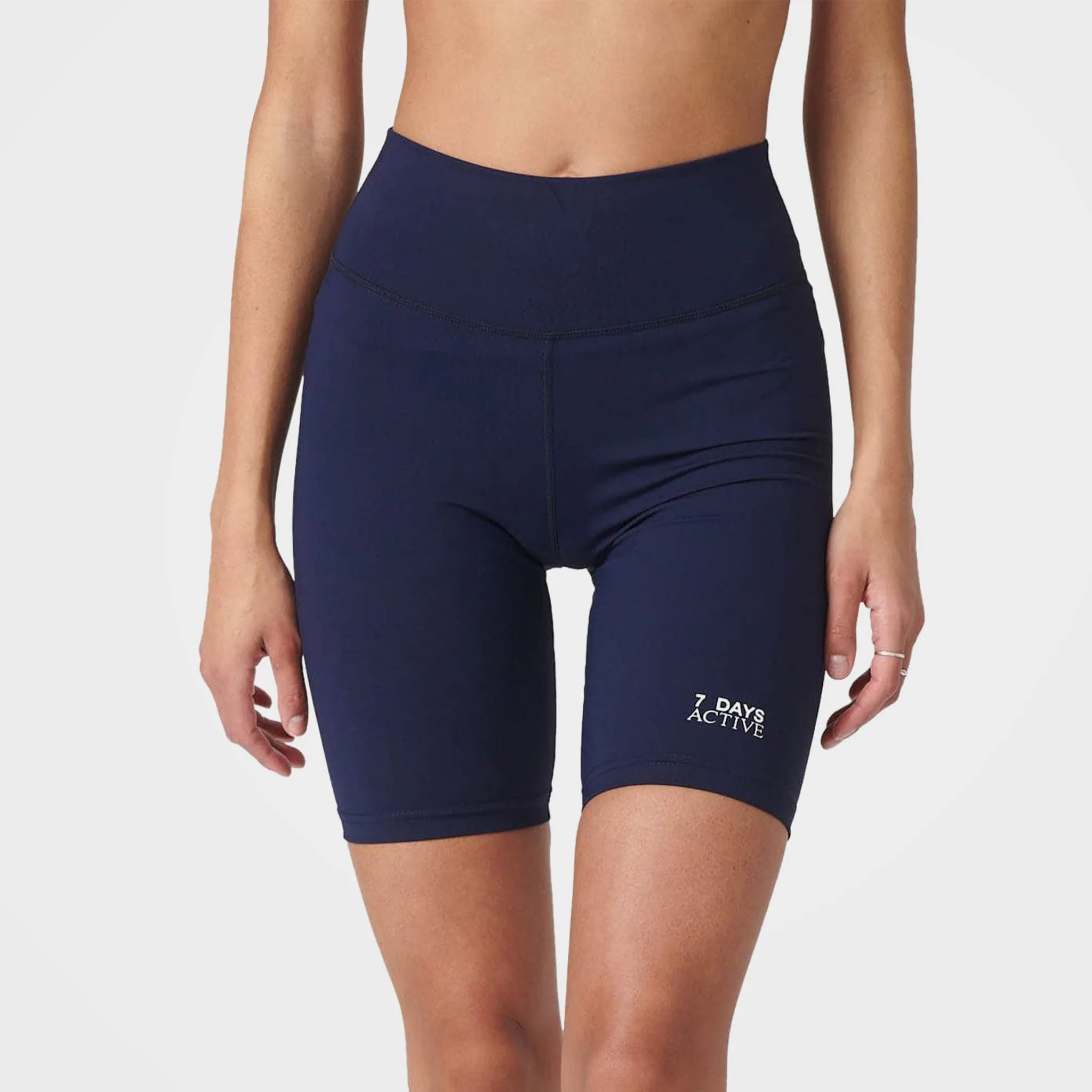 Navy High Waist Bike Shorts by 7Days Active