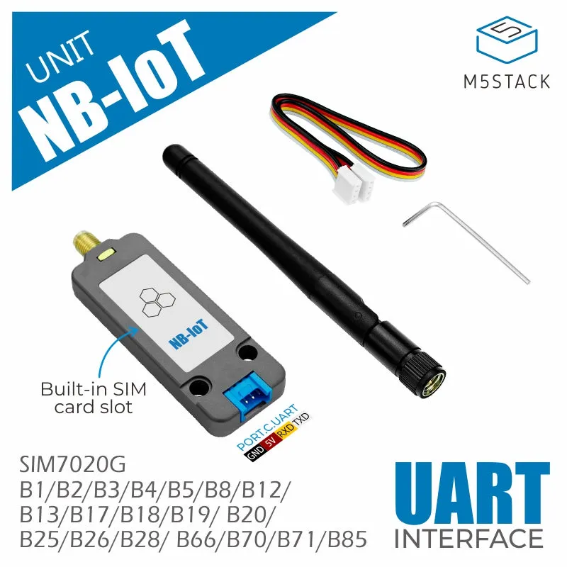 NB-IoT Unit Global version (SIM7020G) with Antenna