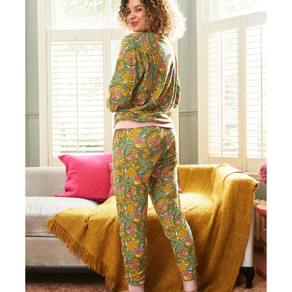 Paisley Long Sleeve Jogger PJ Set