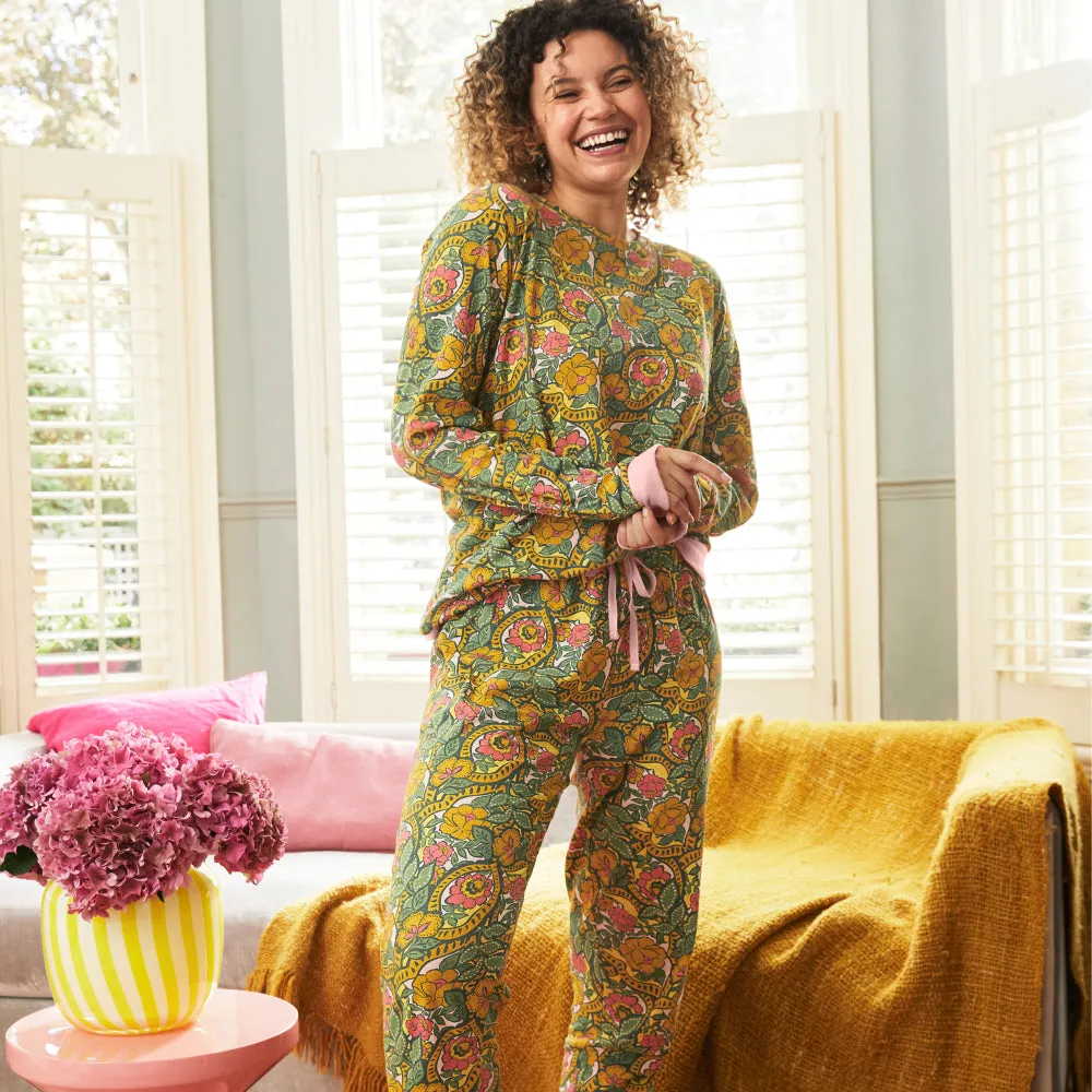 Paisley Long Sleeve Jogger PJ Set