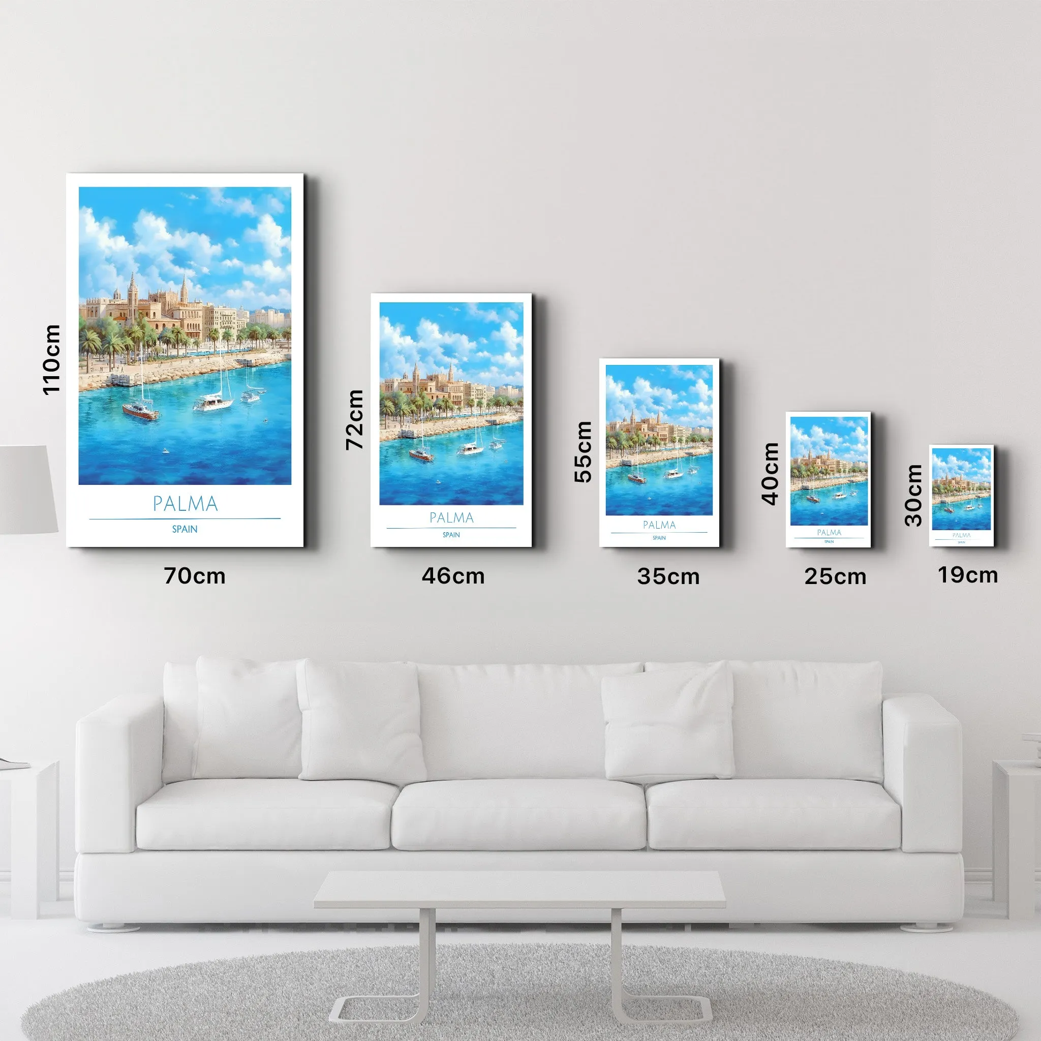 Palma Spain-Travel Posters | Glass Wall Art