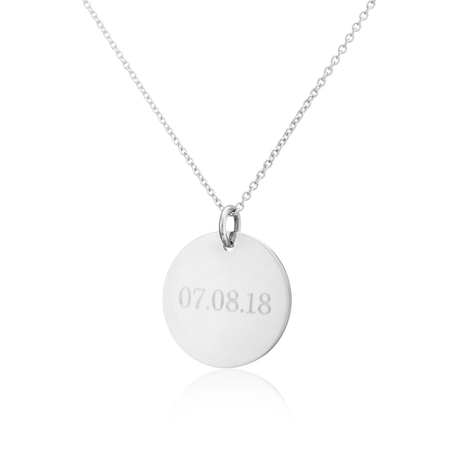 Pembroke Sterling Silver Large 19mm Disc Pendant