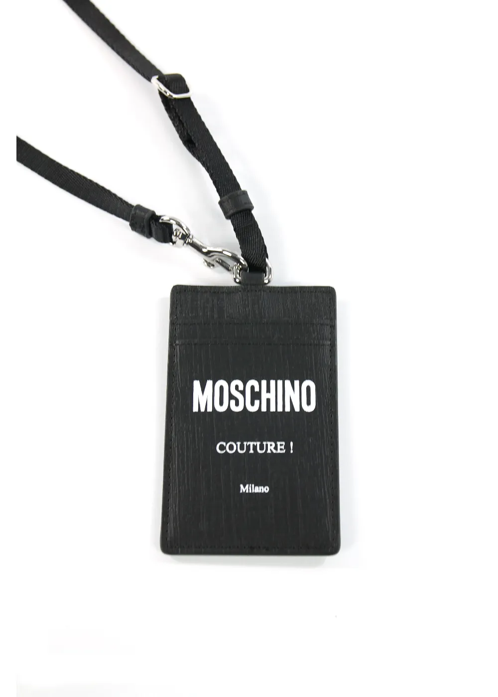 Petit porte carte cuir Moschino