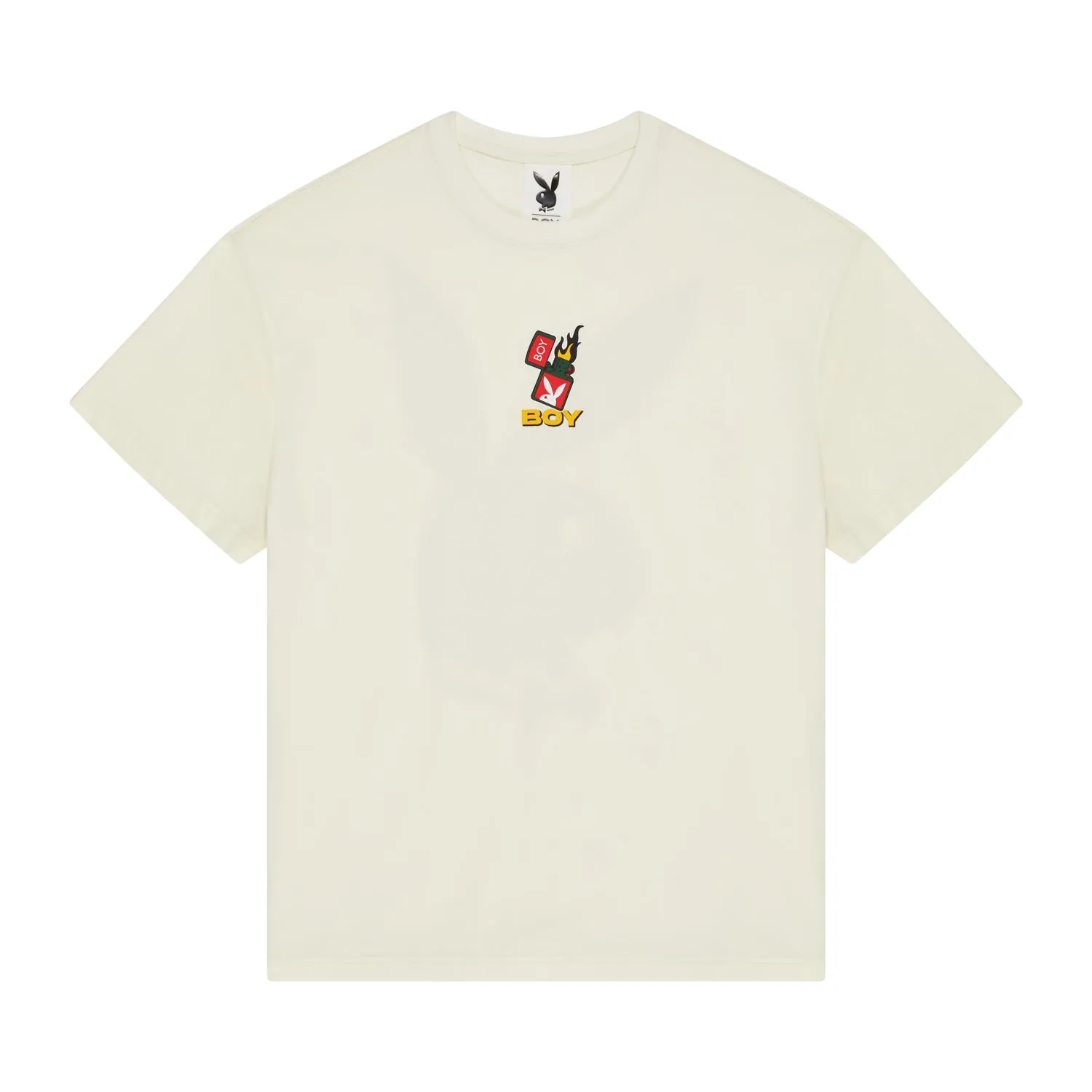 PLAYBOY X BOY LIGHT IT UP T-SHIRT - OFF WHITE