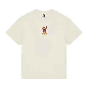 PLAYBOY X BOY LIGHT IT UP T-SHIRT - OFF WHITE