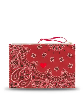 Pochette Zippée - COEUR - Vintage Red / Real Red