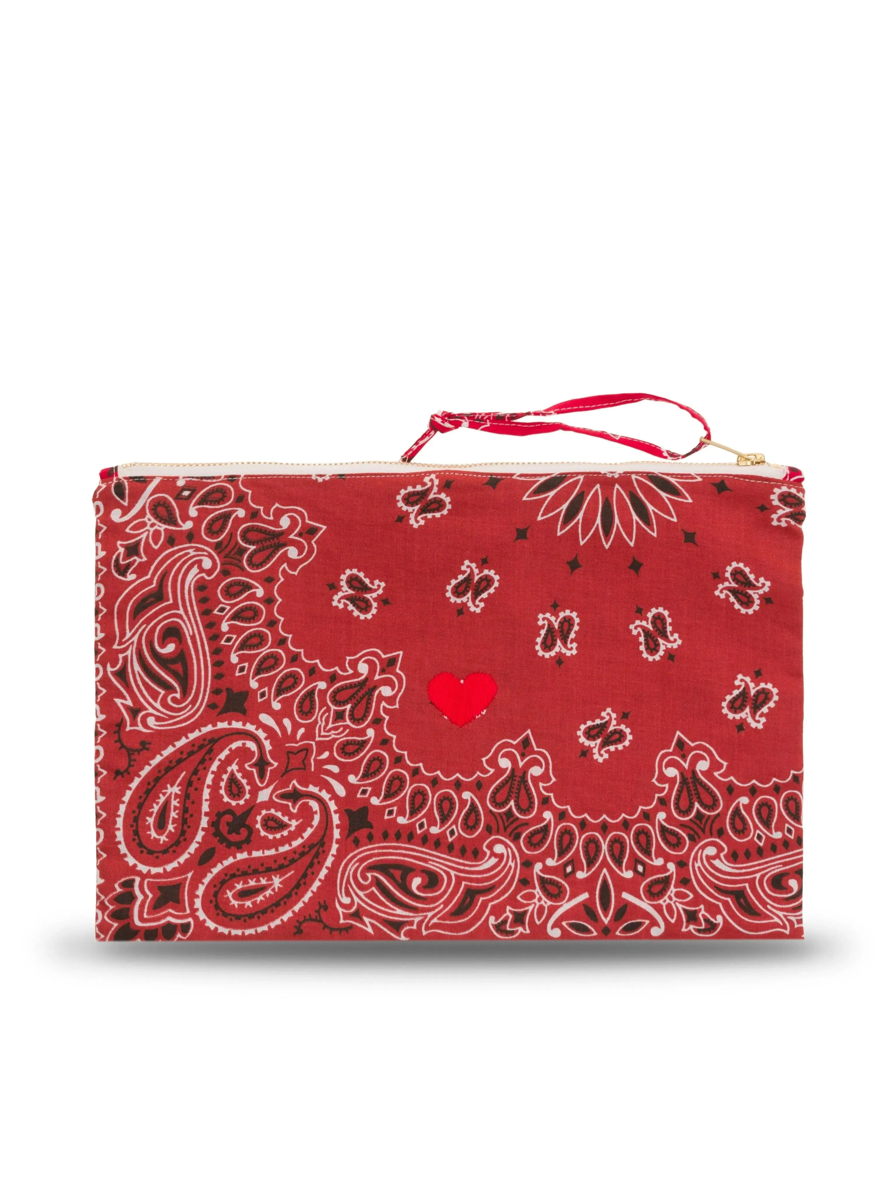 Pochette Zippée - COEUR - Vintage Red / Real Red