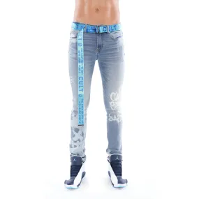 PUNK SUPER SKINNY BELTED STRETCH IN SPRAY