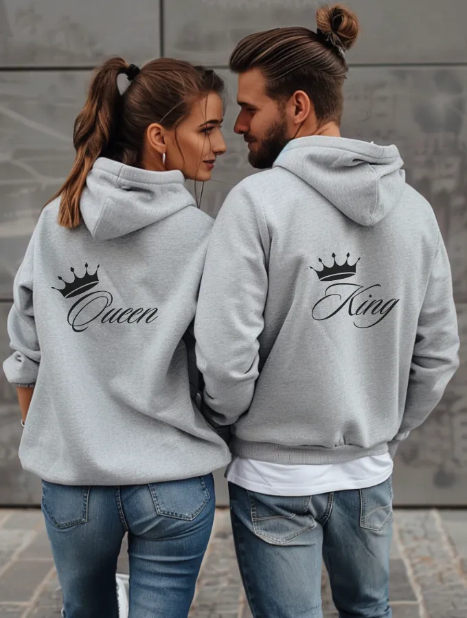 QUEEN HOODIE - GREY