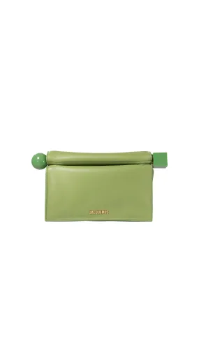 "La Pochette Rond Carré" Clutch - Green