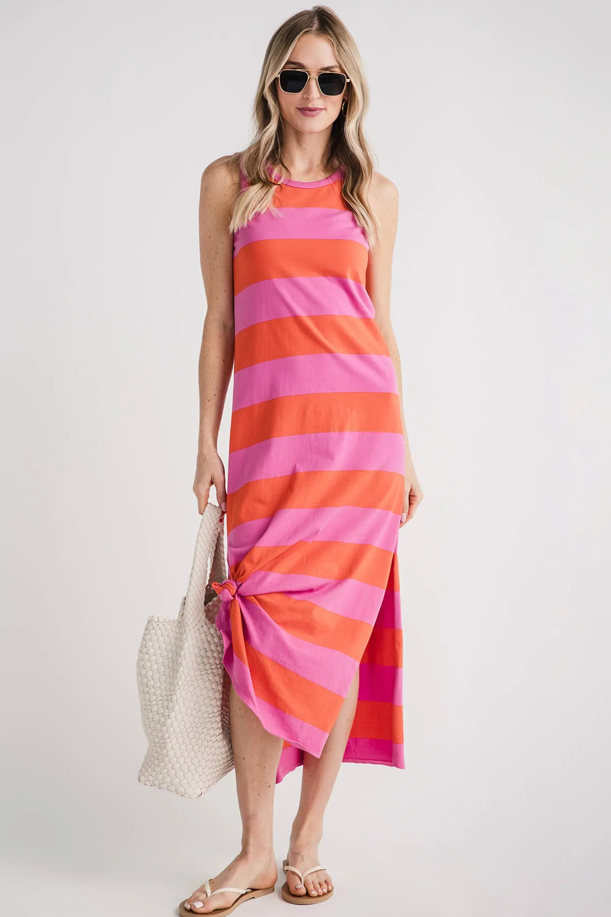 RD Style Striped Maxi Dress