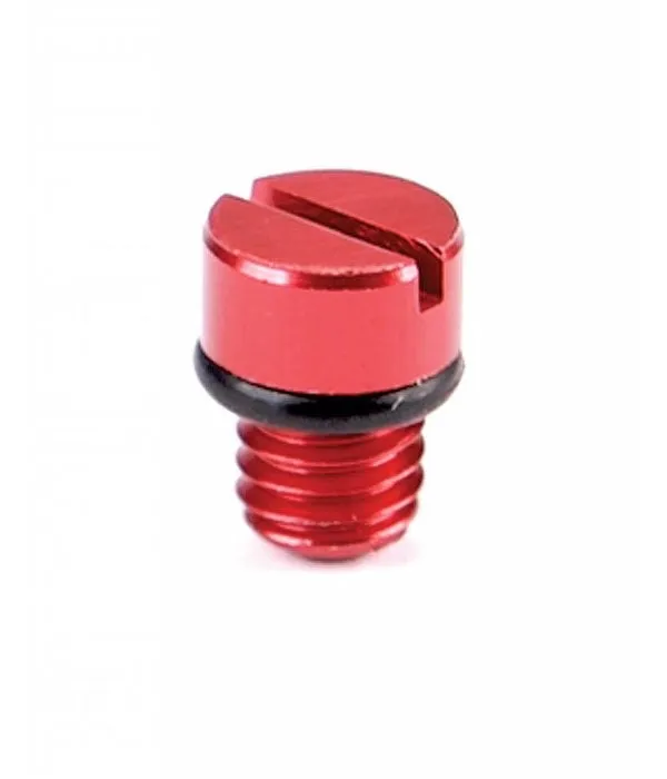 Red Air Screw Vent with O-ring