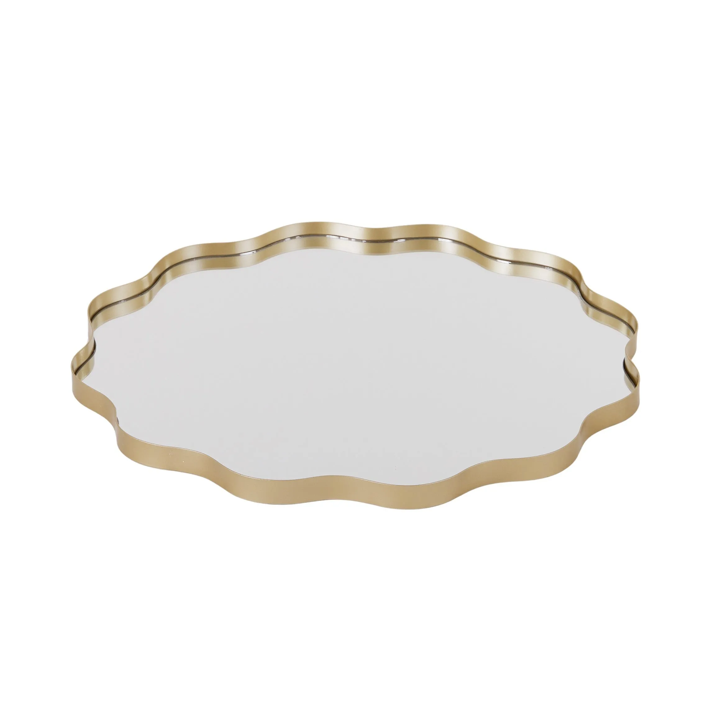 Ripple Metal/Mirror Gold Tray Large