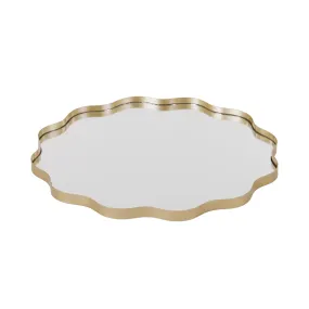 Ripple Metal/Mirror Gold Tray Large