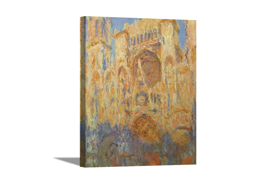 Rouen Cathedral | Claude Monet Masters Classic Art in Gallery Wrapped Canvas | Various Sizes