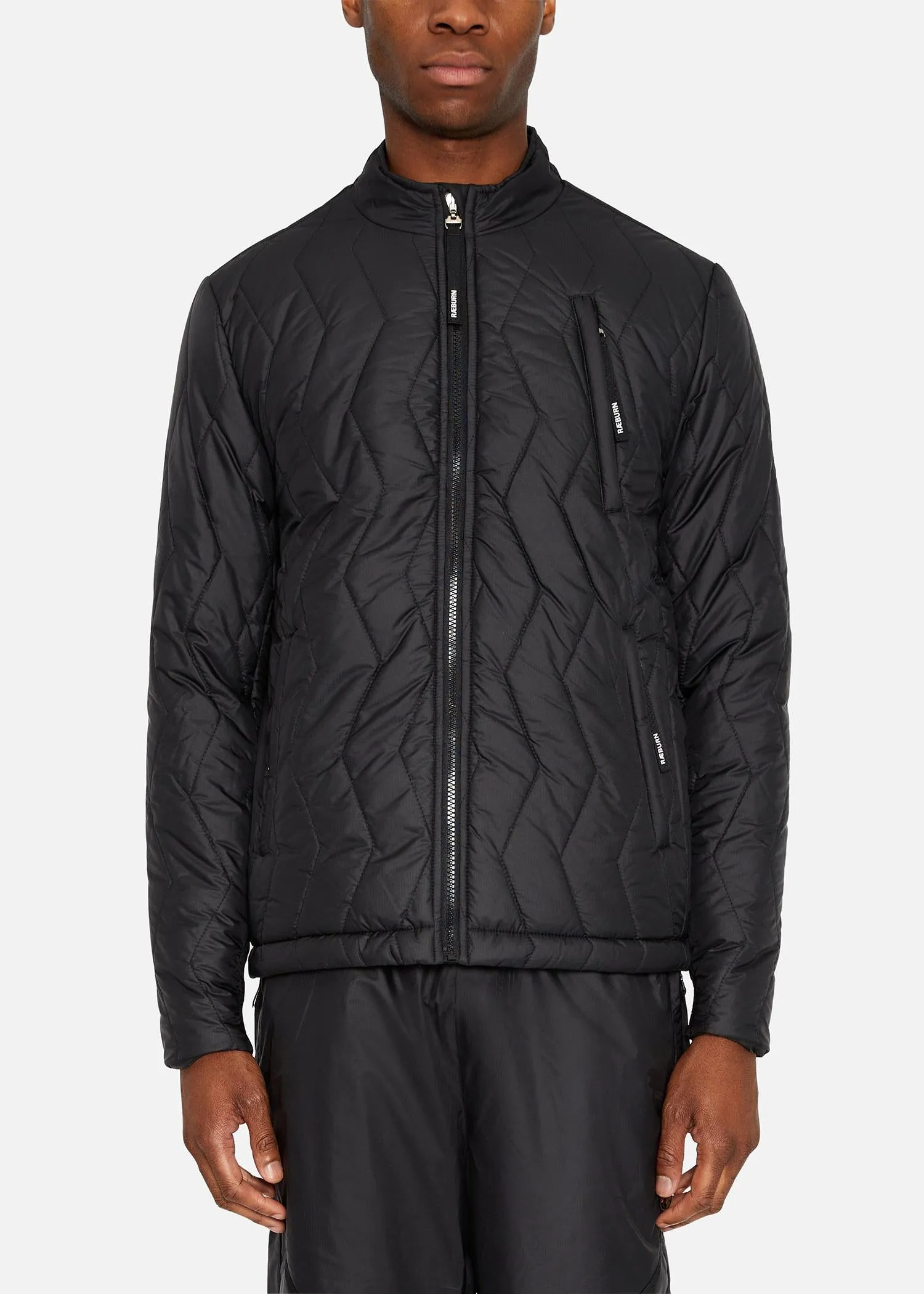 SI QUILTED BLOUSON BLACK