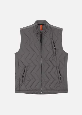 SI QUILTED GILET GREY