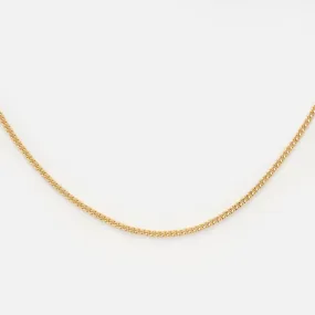 Solid Gold Classic Curb Chain Necklace