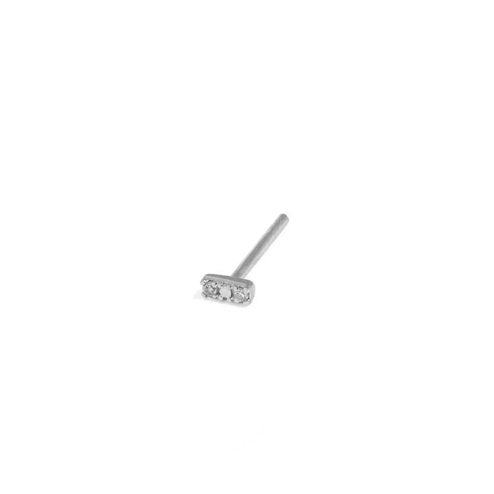 SPARK BAR DIAMOND SILVER PIERCING