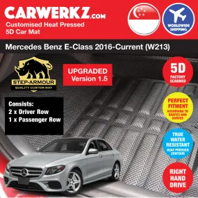 STEP ARMOUR (Version 1.5) Mercedes Benz E Class 2016-Current 5th Generation (W213) Car Customised 5D Car Mat