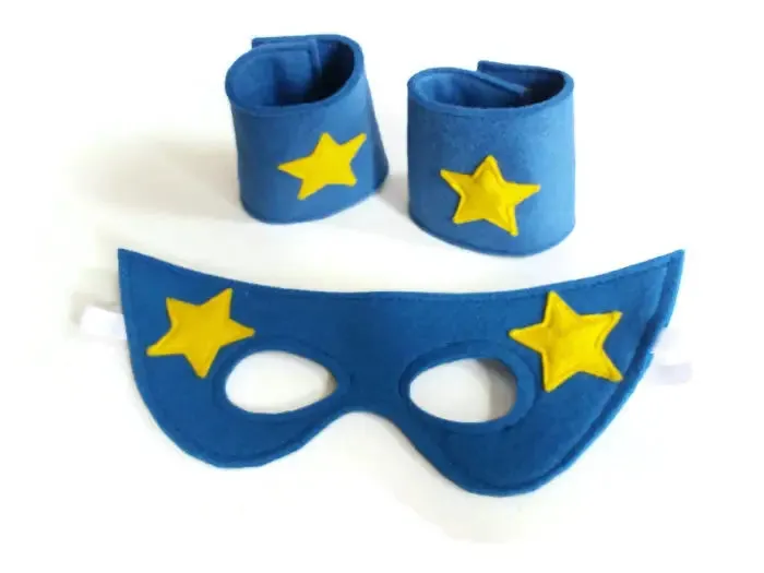 Superhero Mask and Cuffs Set