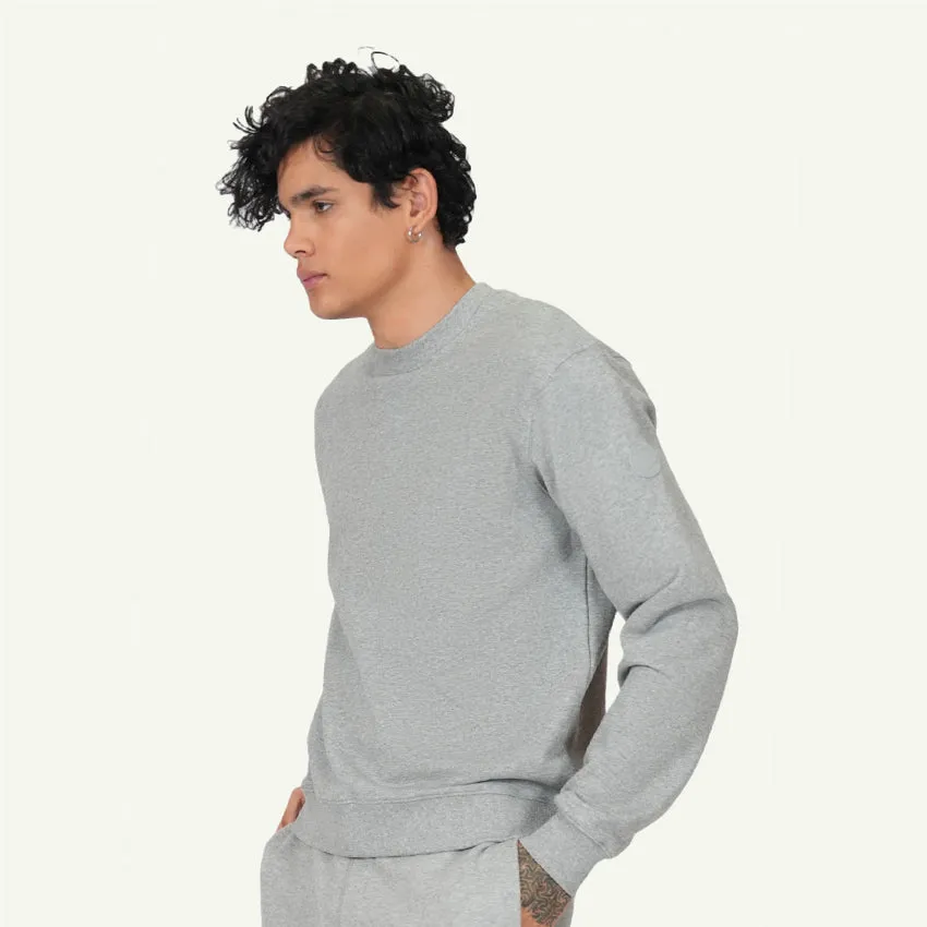 SWEAT SHIRT LOGO MEN'S SWEATSHIRT - HEATHER GREY