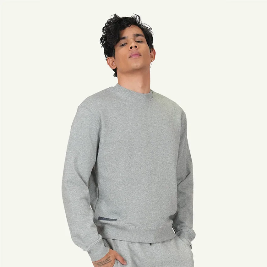 SWEAT SHIRT LOGO MEN'S SWEATSHIRT - HEATHER GREY