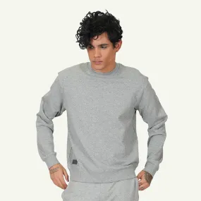 SWEAT SHIRT LOGO MEN'S SWEATSHIRT - HEATHER GREY