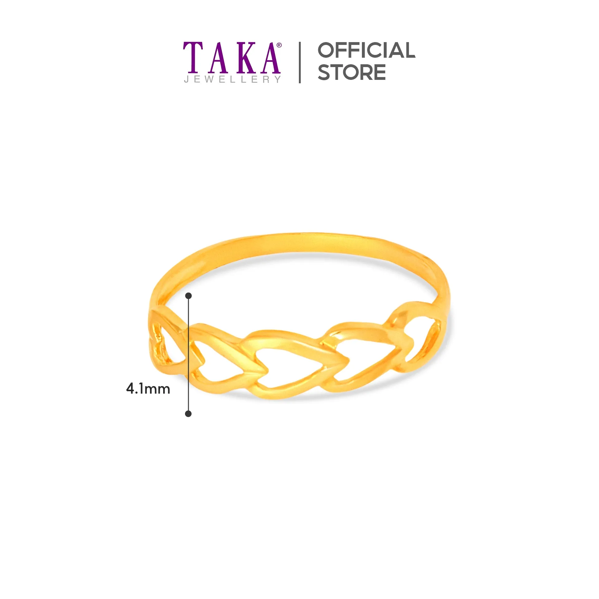 TAKA Jewellery 916 Gold Ring