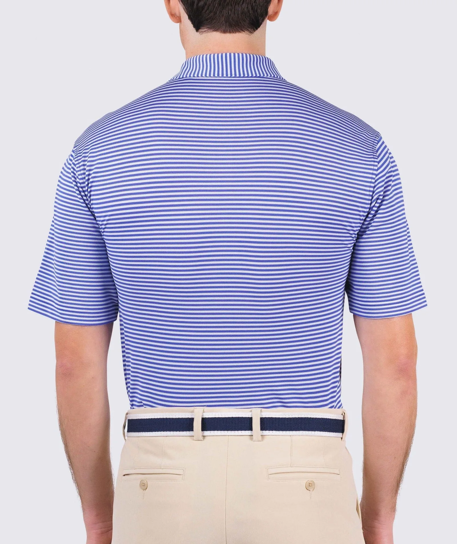 Tanner Stripe Performance Polo - Closeout