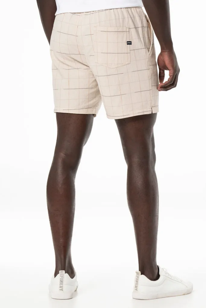 Textured Shorts _ 140171 _ Beige