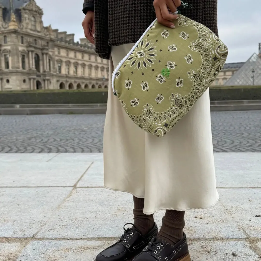 Trousse de Toilette - TRÈFLE - Beige / Vert Week-end