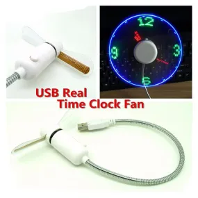 Unique LED Clock Fan