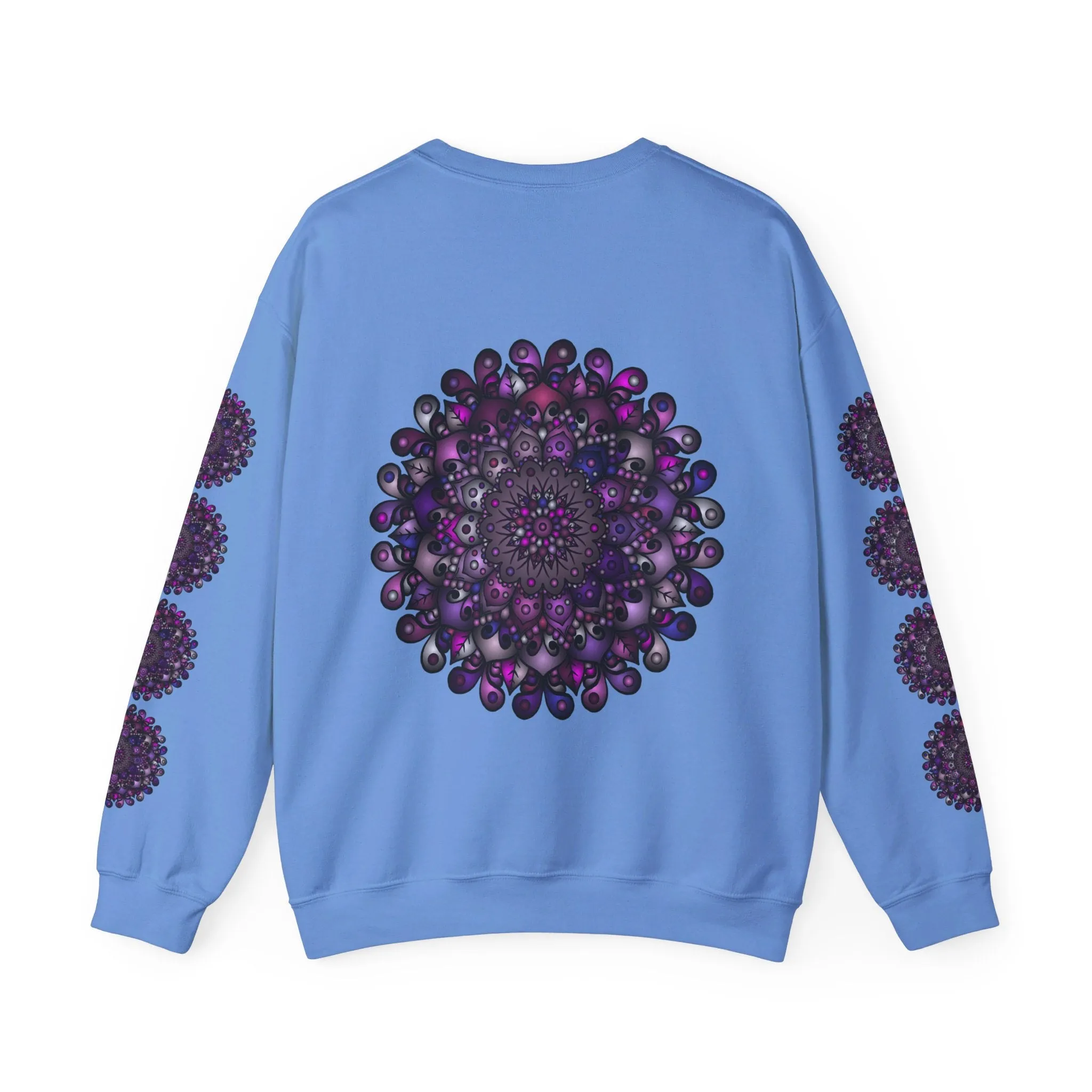 Unisex Heavy Blend™ Crewneck Sweatshirt with Purple Mandala Design