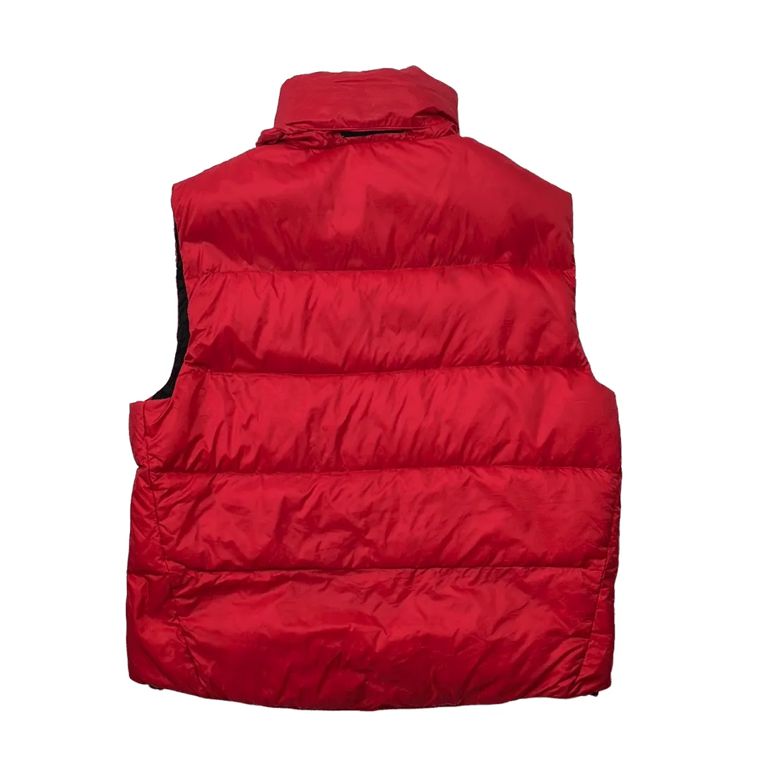 Vintage 90s Red Ralph Lauren Polo Sport Puffer Gilet - Large