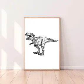 Wall Art Dinosaur T Rex